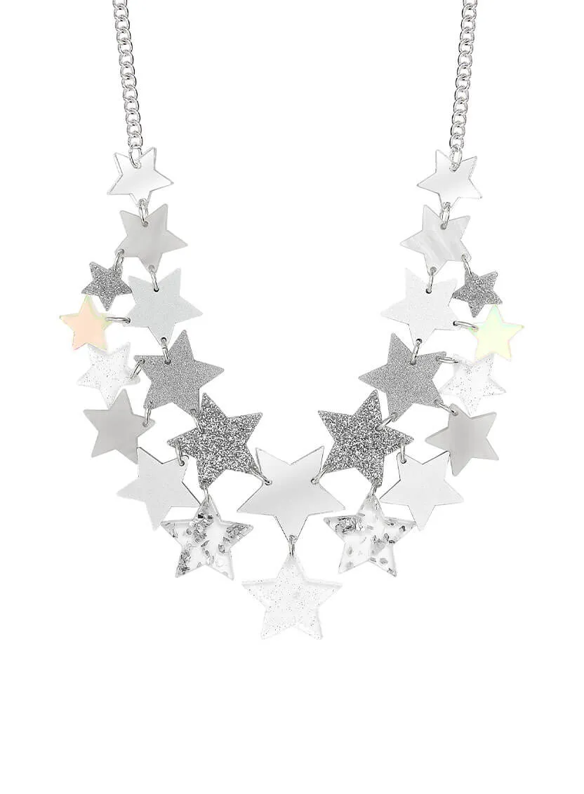 Super Star Statement Necklace - Silver