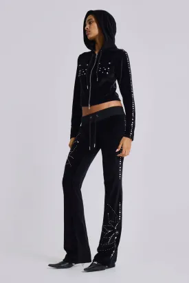 Superset Studded Velour Bootcut Trousers