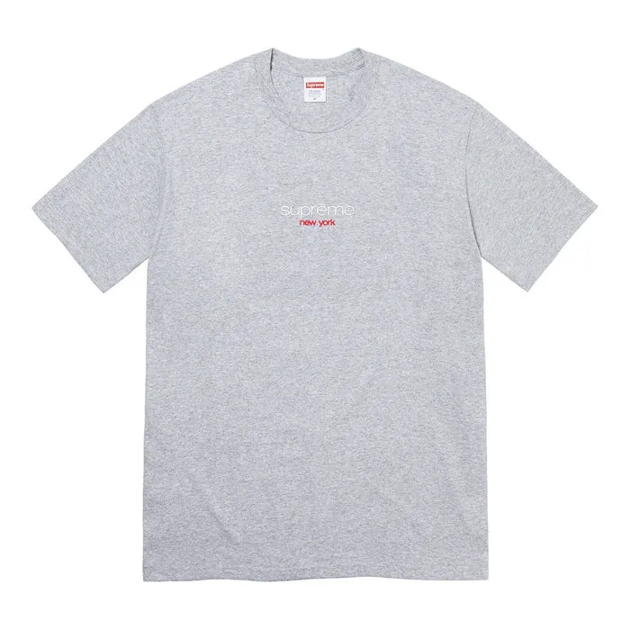 Supreme Classic Logo Tee (SS22)- Heather Grey