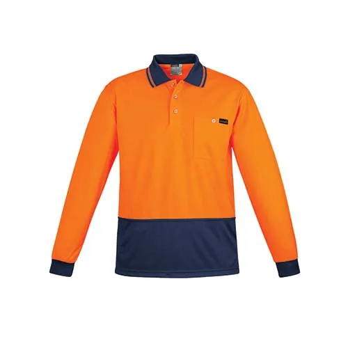 Syzmik Workwear | Mens Comfort Back Long Sleeve Polo | ZH410