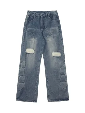 Thesupermade High Street Washed Ripped Jeans