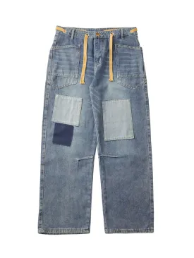 Thesupermade Patch Washed Jeans