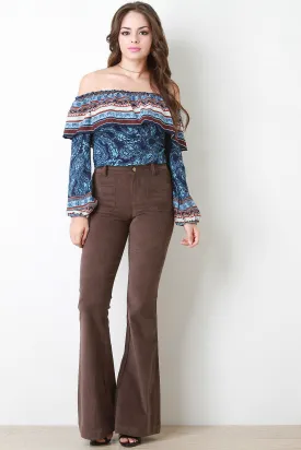 Vintage Suede Bell Bottoms