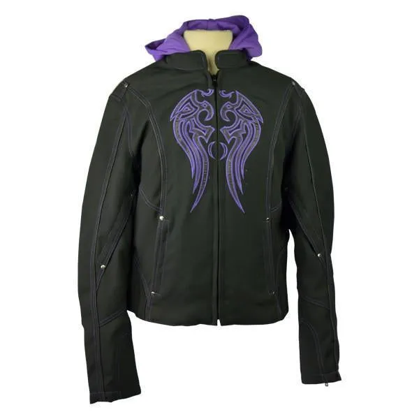 VL1581 Ladies Textile Jacket Embroidery & Removable Hoodie