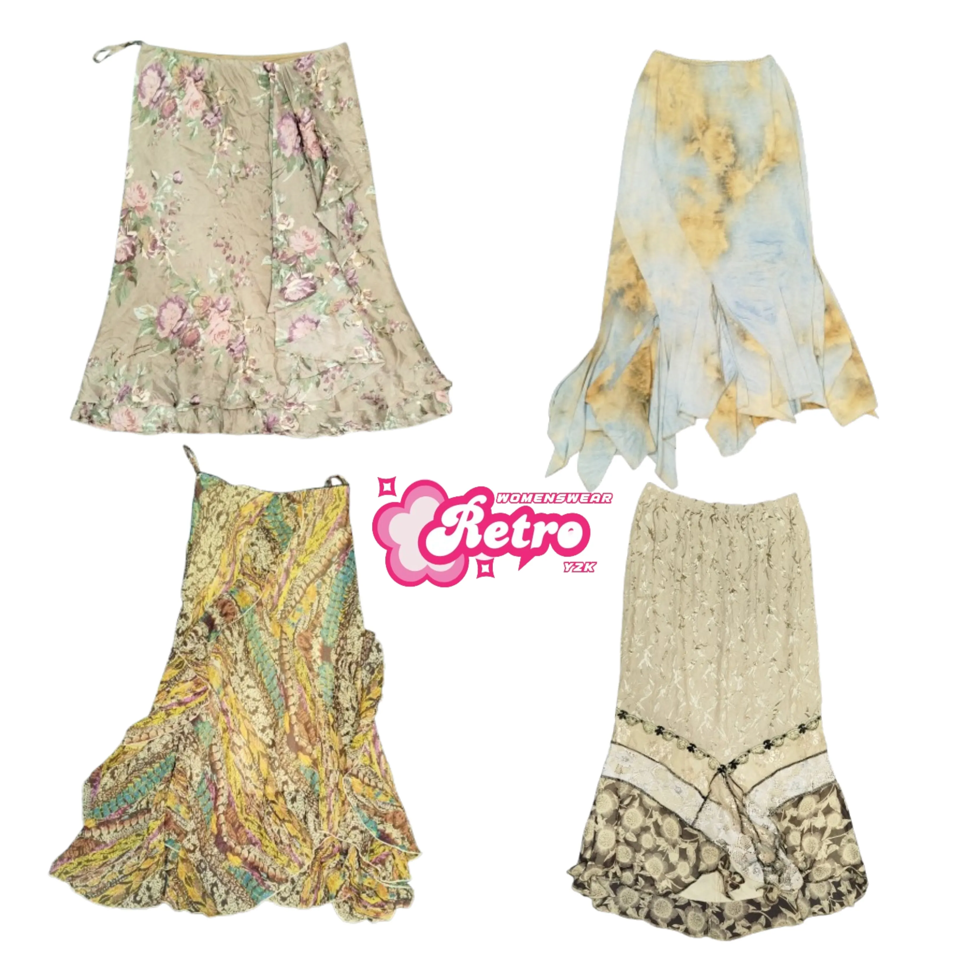 Y2K Whimsical Floaty Skirts Mix