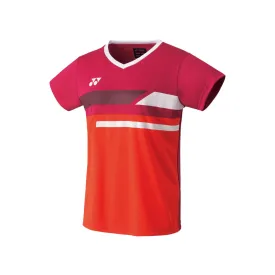 Yonex YW0029 Women's Crew Neck Team shirt [Reddish Rose]